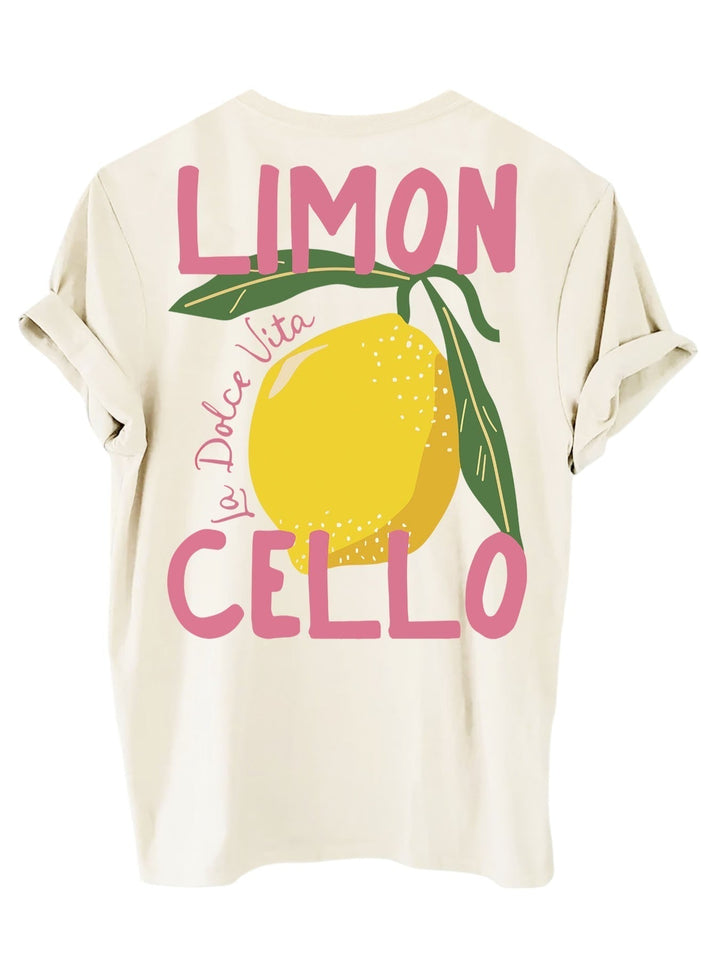 T-shirt imprimé citron | Esprit estival et look décontracté