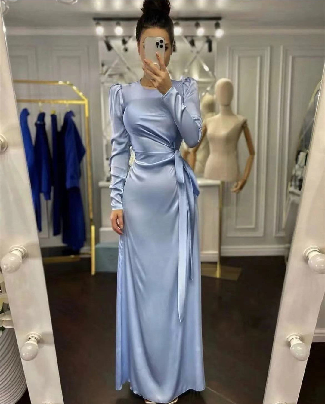 Robe longue femme | Élégance moderne pour soirée
