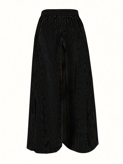 Pantalon ample rayé | Élégance estivale