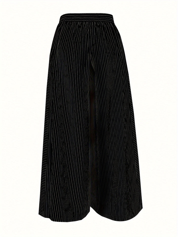 Pantalon ample rayé | Élégance estivale