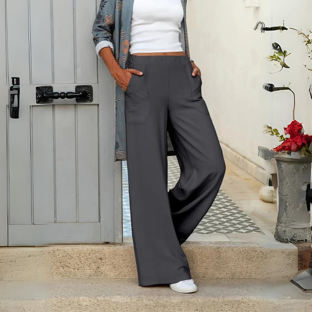 Pantalon ample taille haute | Confort moderne pour tous les jours