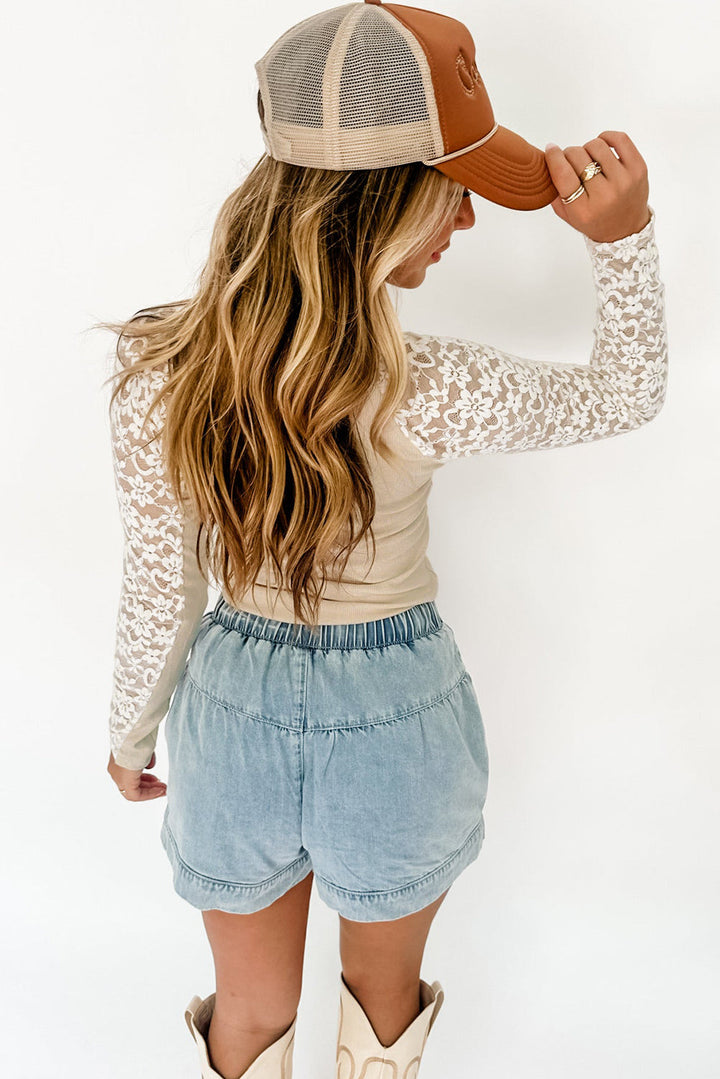 Haut manches longues en dentelle | Parfait pour toutes occasions