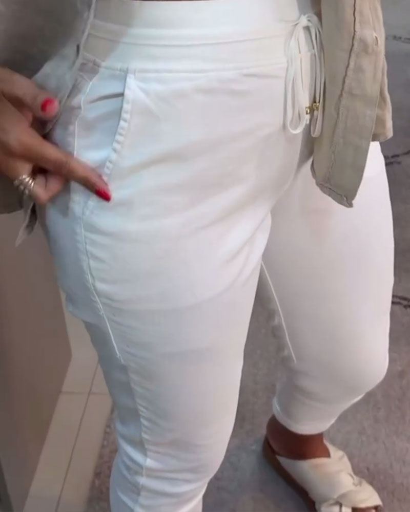Pantalon fuselé à cordon | Confort stylé au quotidien