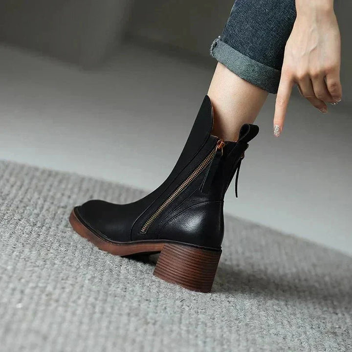 Bottines à talon zippées | Élégance automnale