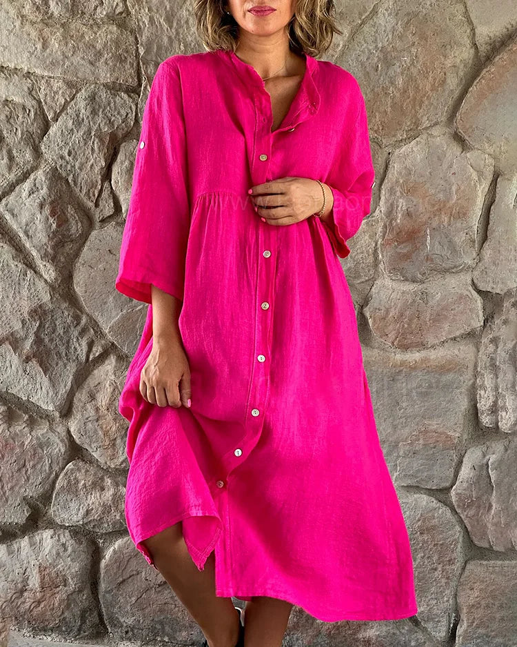 Robe chemise ample | Confort décontracté