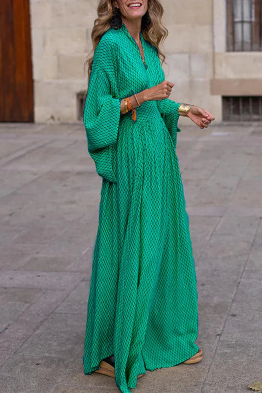 Robe longue imprimée | Élégance bohème