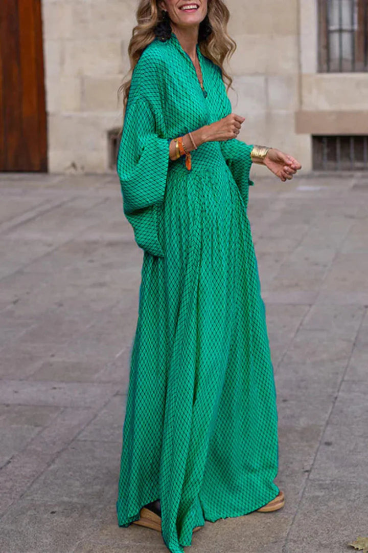 Robe longue imprimée | Élégance bohème