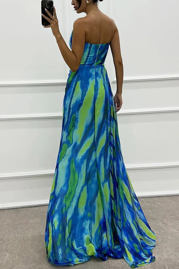 Robe longue asymétrique fluide | Élégance pour événements spéciaux