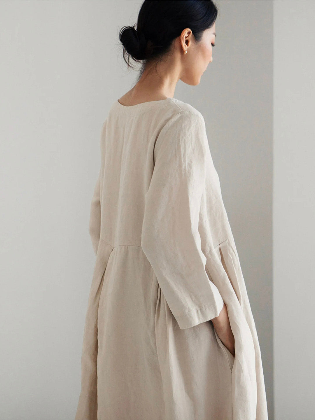 Robe longue ample minimaliste | Élégance légère pour l'été