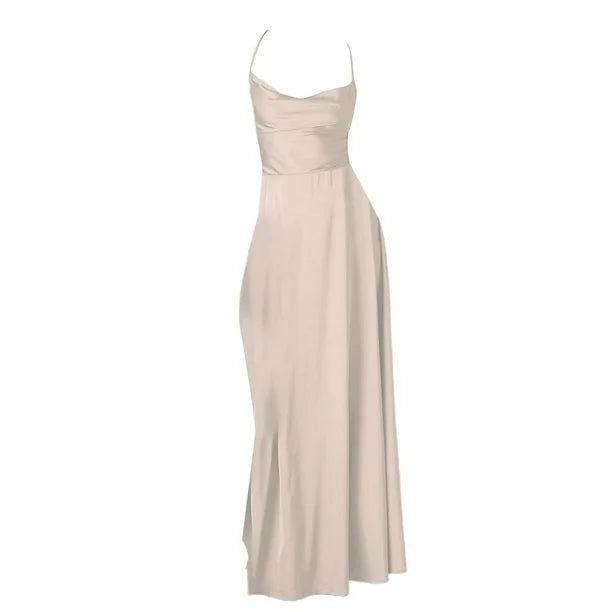 Robe longue sans manches | Élégance estivale pour occasions spéciales