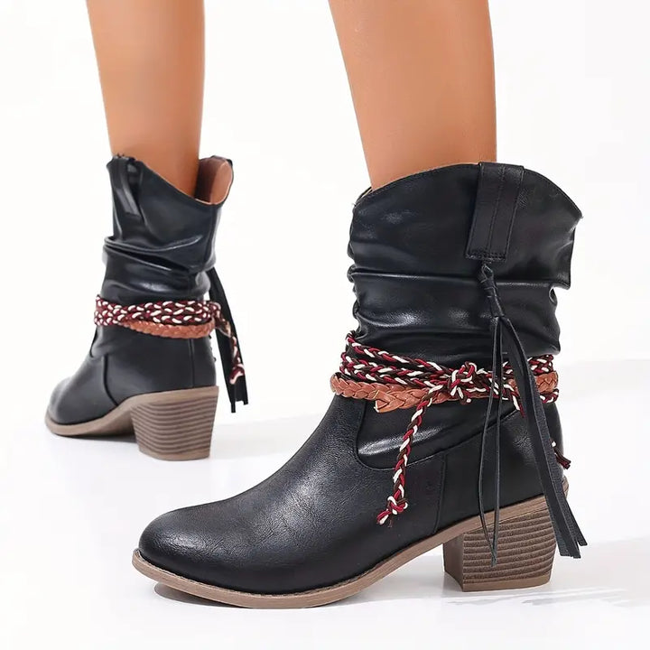 Bottines | Style western avec talon bloc
