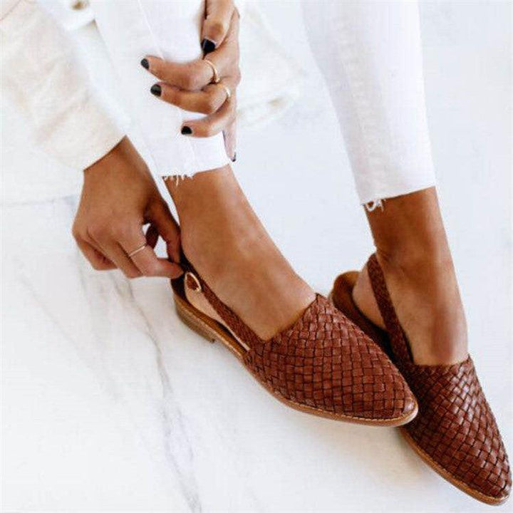 Chaussures tressées slingback | Élégance estivale