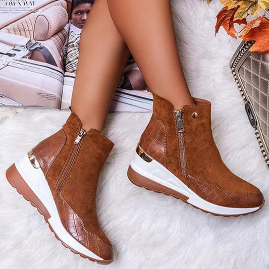 Bottines imperméables confortables pour femme | Idéales pour l'automne