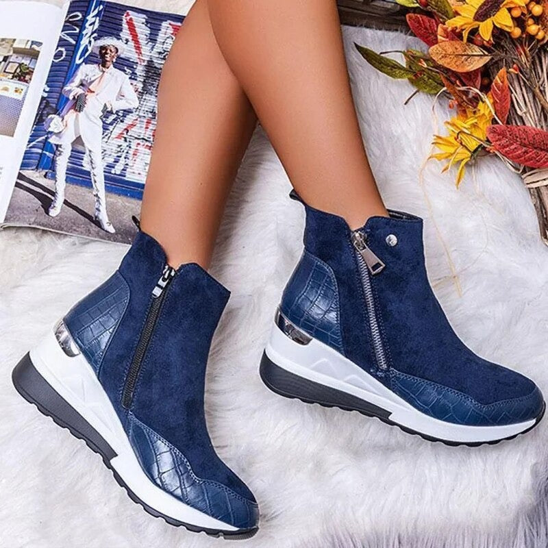 Bottines imperméables confortables pour femme | Idéales pour l'automne