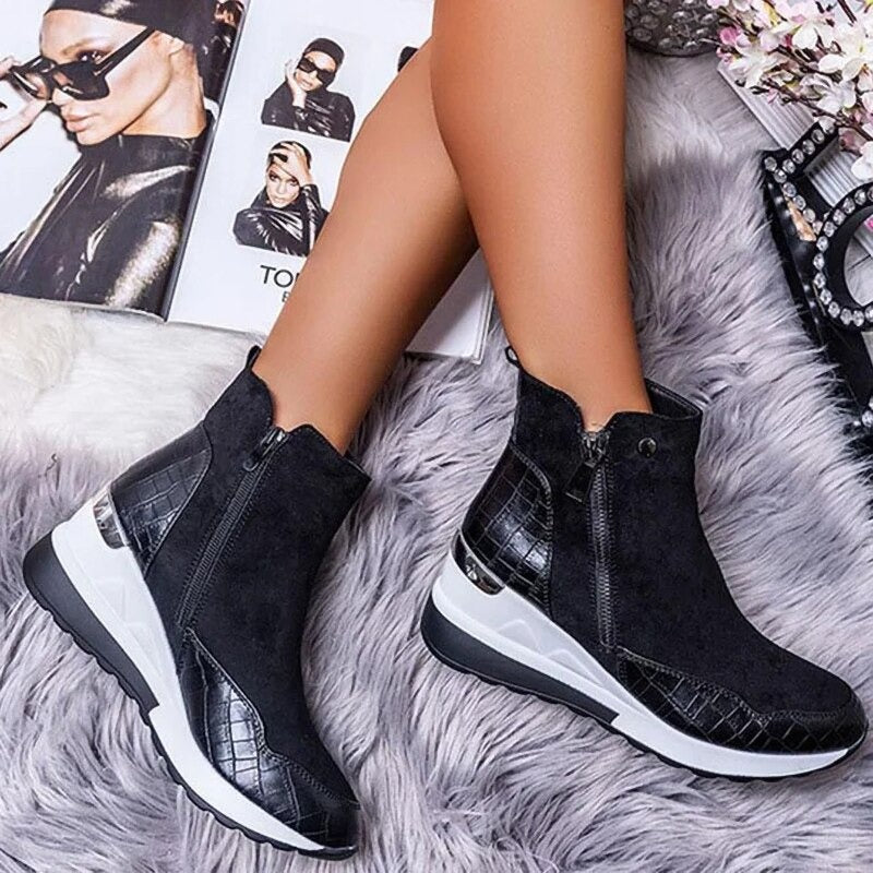 Bottines imperméables confortables pour femme | Idéales pour l'automne