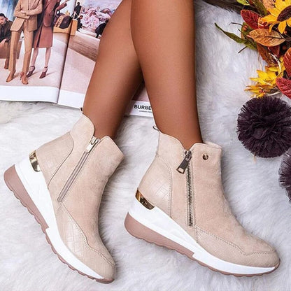 Bottines imperméables confortables pour femme | Idéales pour l'automne
