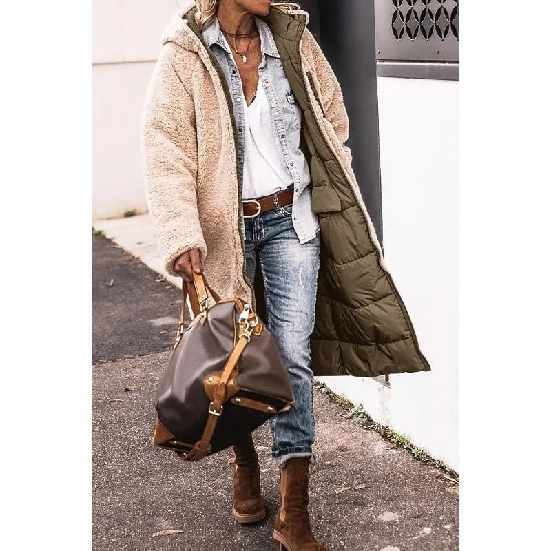 Manteau long doublé | Parfait pour l'hiver
