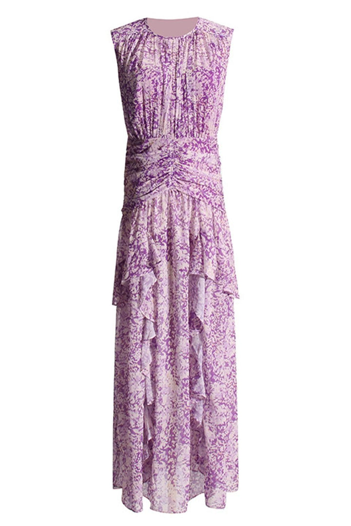 Robe longue plissée | Élégance estivale