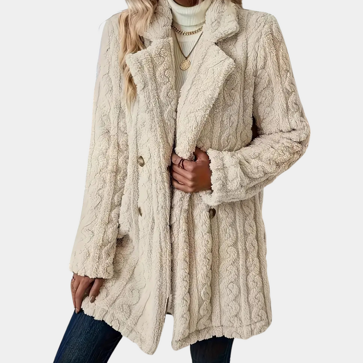 Manteau d'hiver en fausse fourrure torsadée | Élégance et chaleur réunies