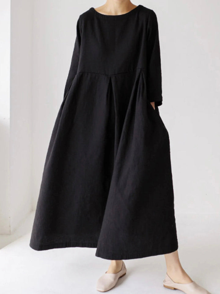 Robe longue ample minimaliste | Élégance légère pour l'été