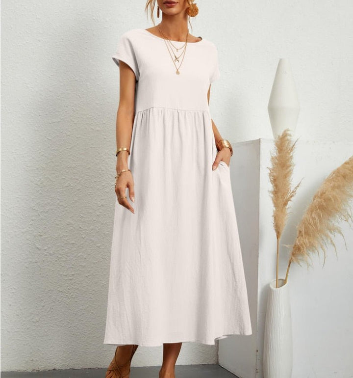 Robe ample unie | Confort quotidien avec style