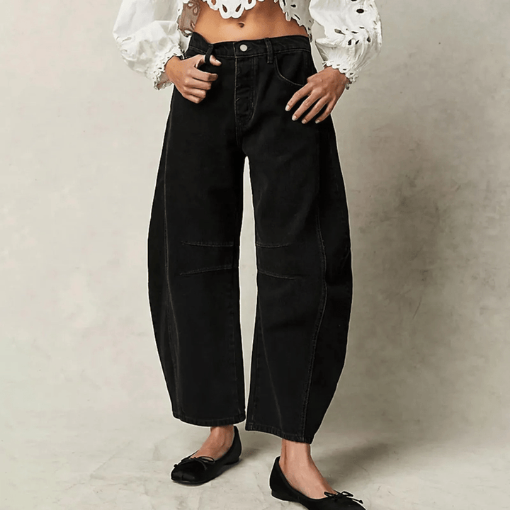 Jean ample taille haute | Look décontracté chic et confort quotidien