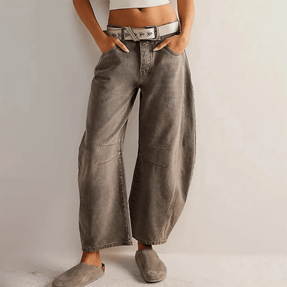 Jean ample taille haute | Look décontracté chic et confort quotidien
