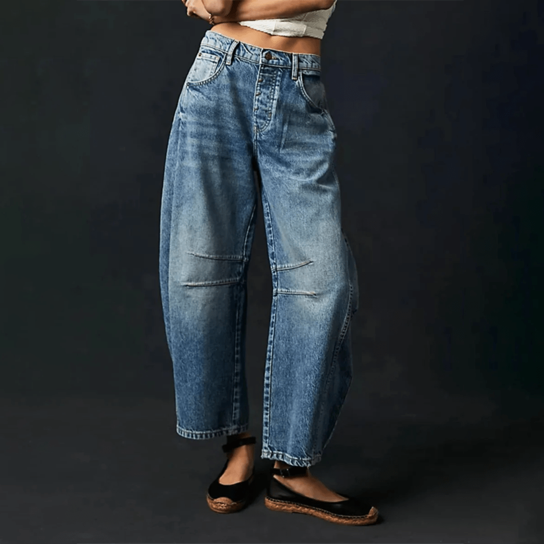 Jean ample taille haute | Look décontracté chic et confort quotidien