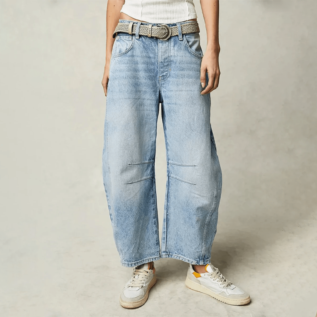 Jean ample taille haute | Look décontracté chic et confort quotidien
