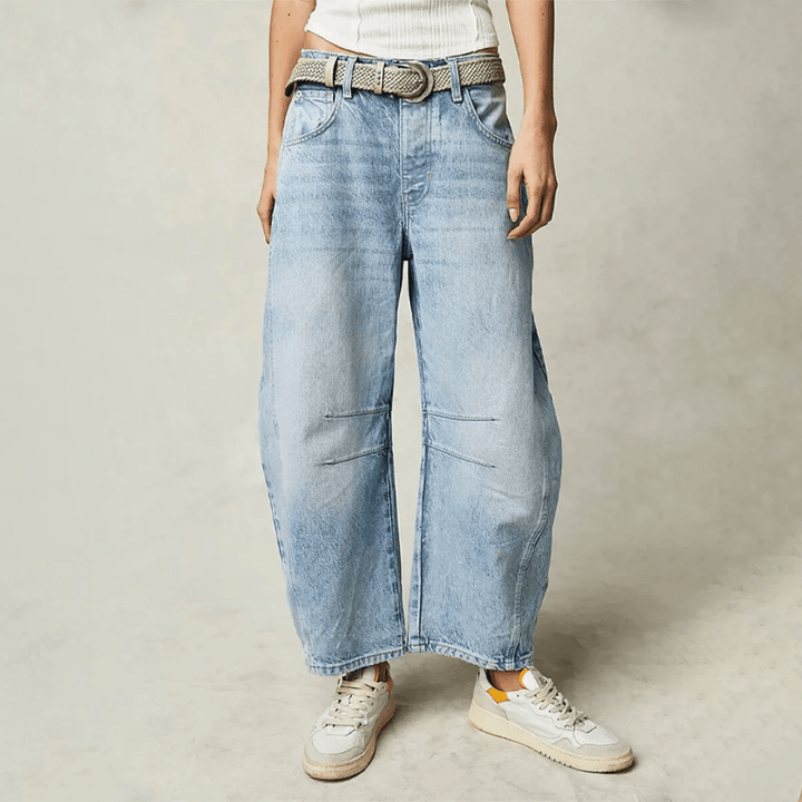Jean ample taille haute | Look décontracté chic et confort quotidien