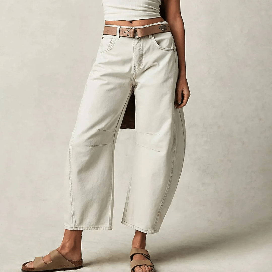 Jean ample taille haute | Look décontracté chic et confort quotidien