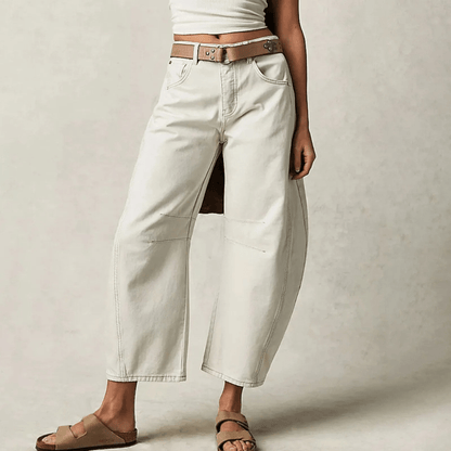 Jean ample taille haute | Look décontracté chic et confort quotidien