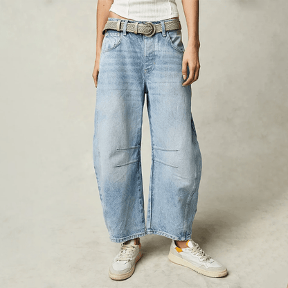 Jean ample taille haute | Look décontracté chic et confort quotidien