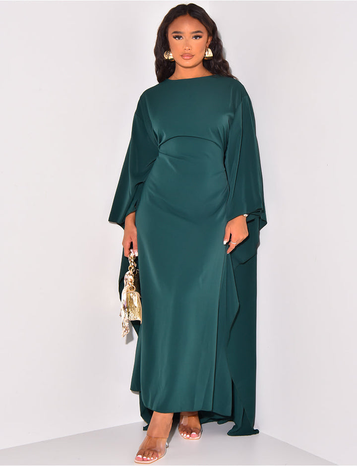 Robe cape fluide | Élégance intemporelle pour les grandes occasions