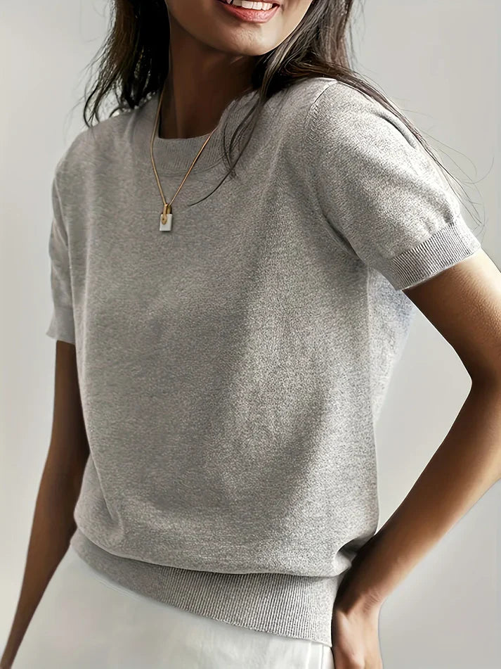 Pull léger à manches courtes | Parfait pour le printemps