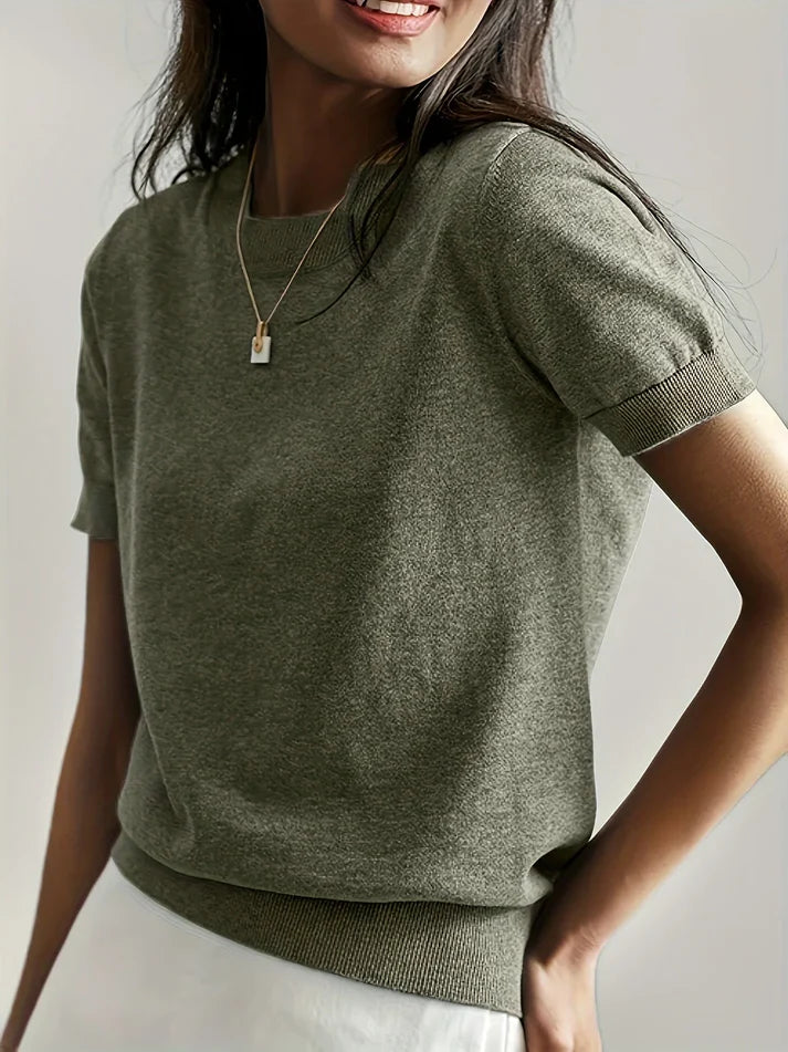 Pull léger à manches courtes | Parfait pour le printemps
