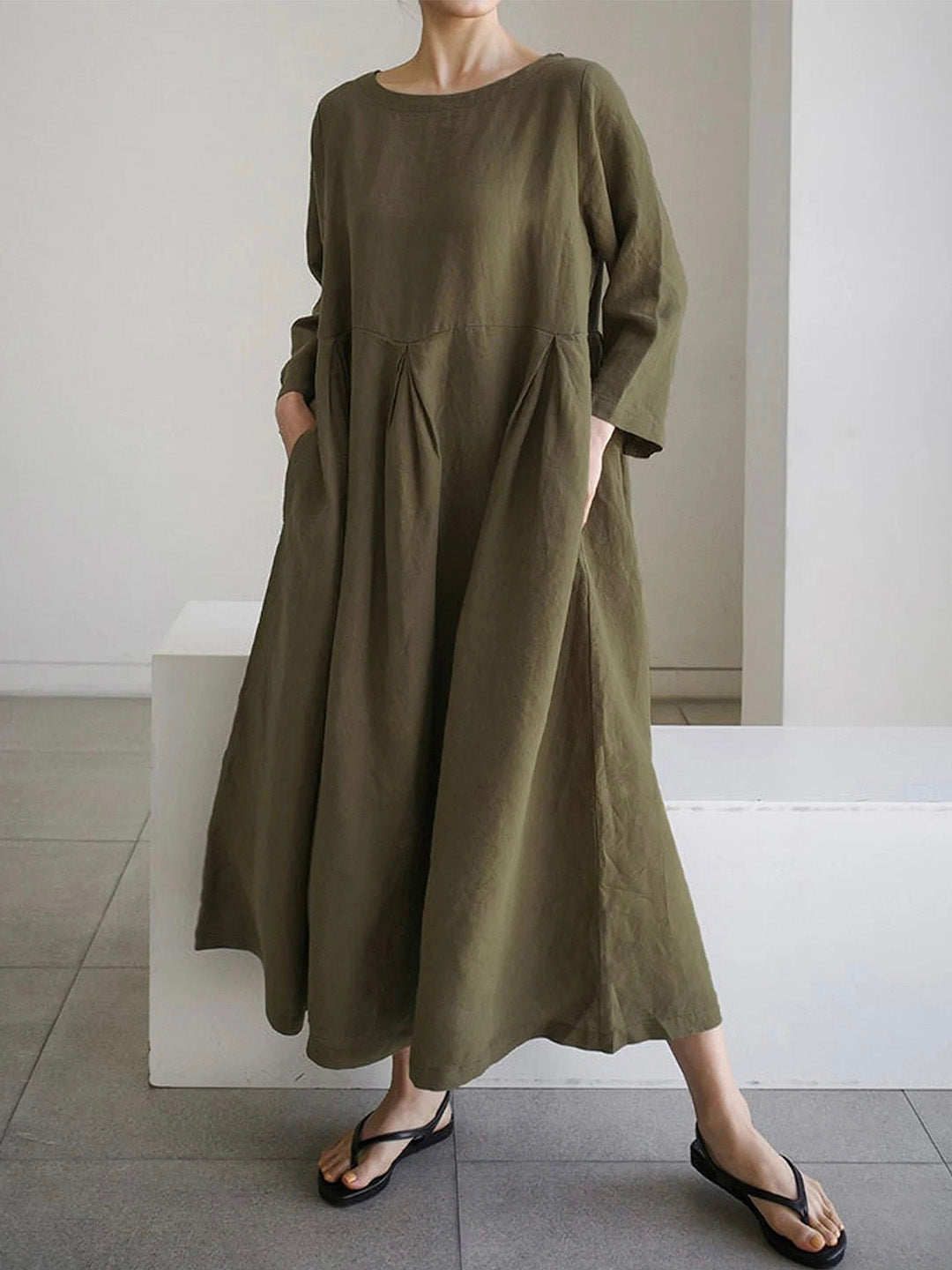 Robe longue ample minimaliste | Élégance légère pour l'été