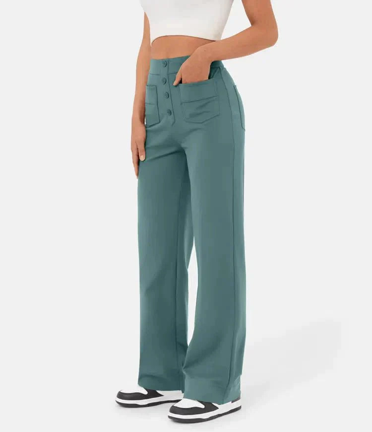 Pantalon taille haute élastique | Style moderne et confort optimal