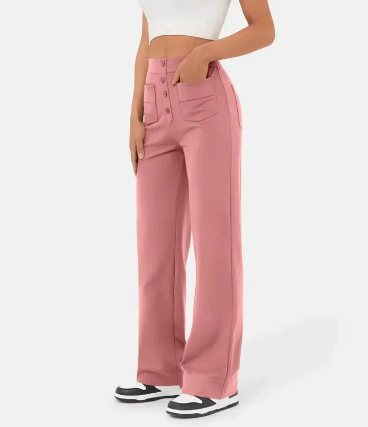 Pantalon taille haute élastique | Style moderne et confort optimal