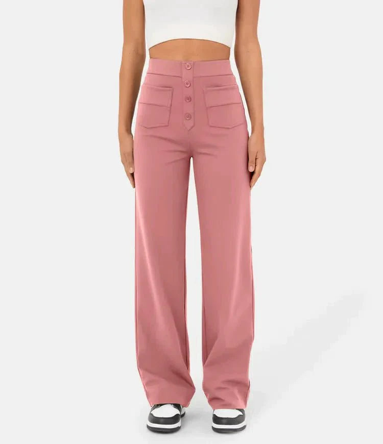 Pantalon taille haute élastique | Style moderne et confort optimal