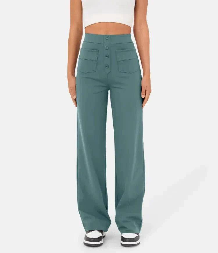 Pantalon taille haute élastique | Style moderne et confort optimal