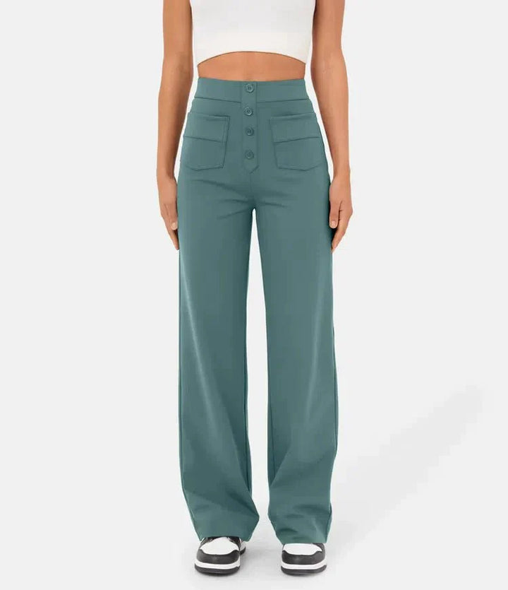 Pantalon taille haute élastique | Style moderne et confort optimal