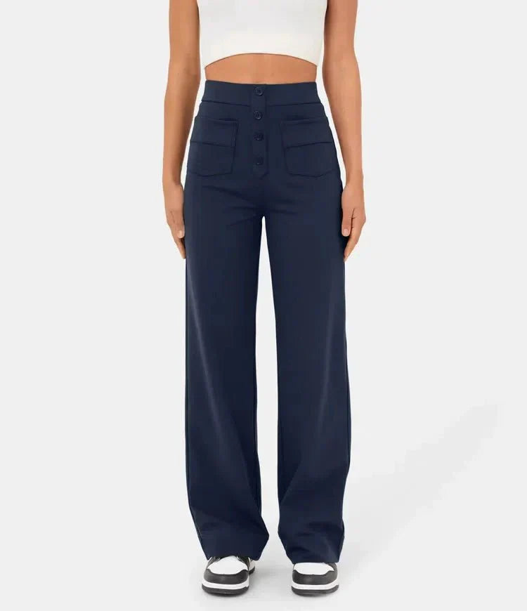 Pantalon taille haute élastique | Style moderne et confort optimal