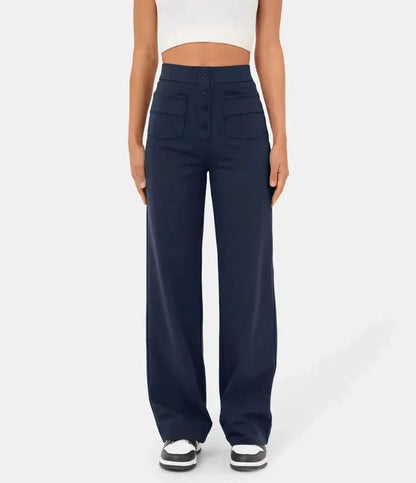 Pantalon taille haute élastique | Style moderne et confort optimal