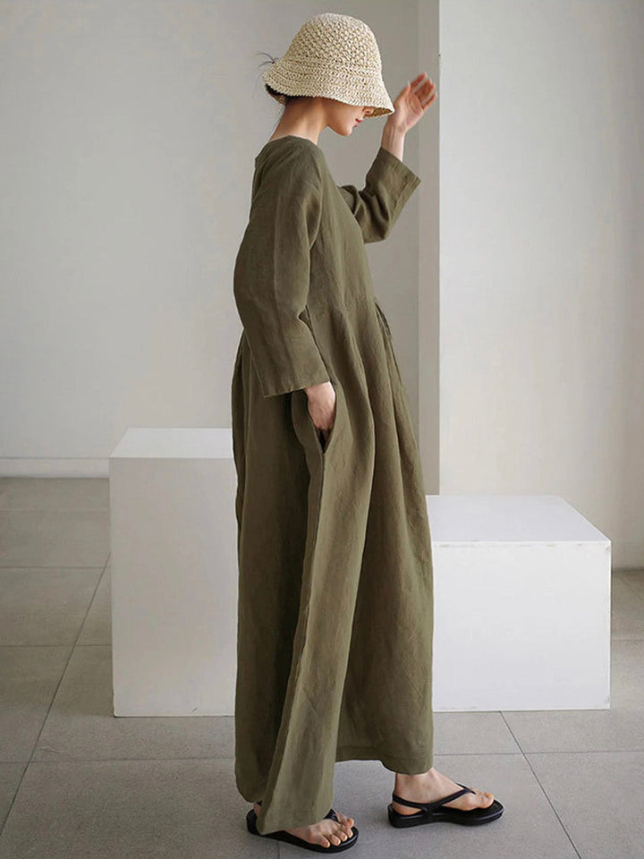 Robe longue ample minimaliste | Élégance légère pour l'été