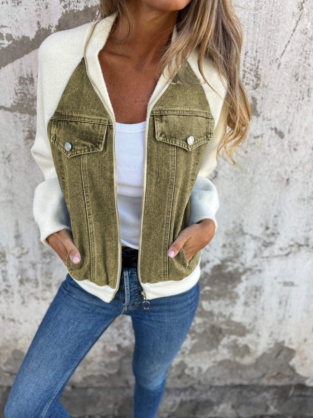 Veste en jean et polaire | Idéale pour la mi-saison
