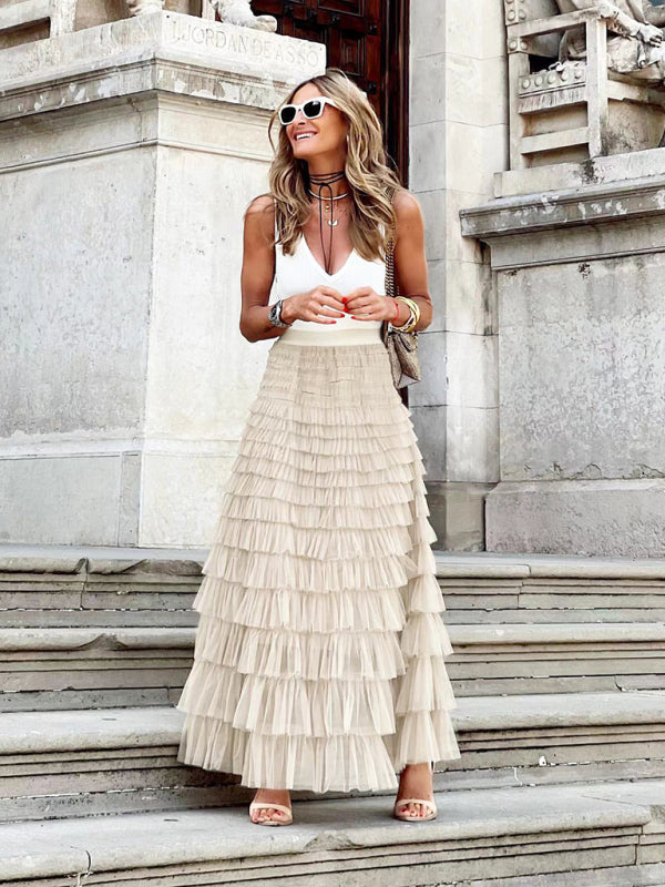 Jupe Longue Volants | Style Bohème Chic