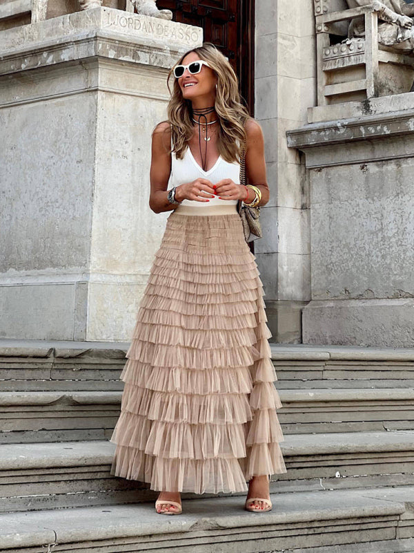 Jupe Longue Volants | Style Bohème Chic