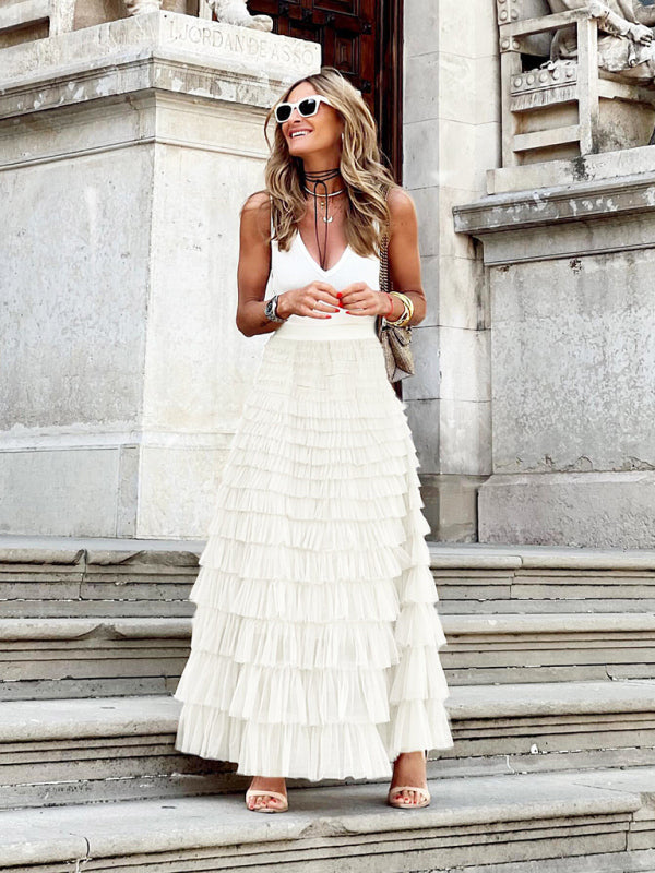Jupe Longue Volants | Style Bohème Chic