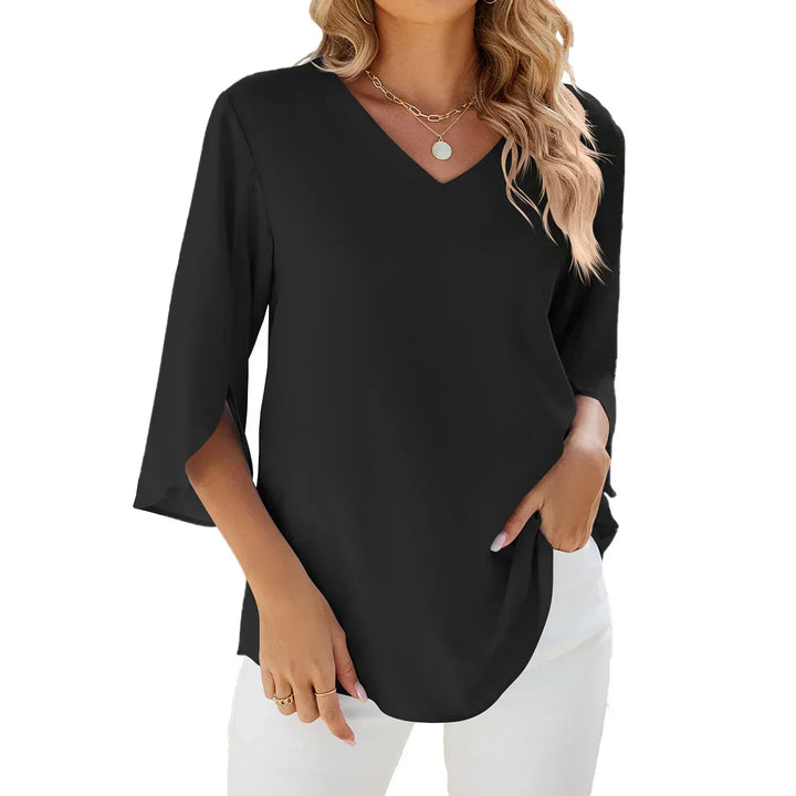 Blouse élégante à manches fendues | Style quotidien léger